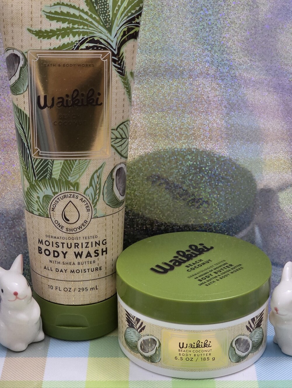 Bath & Body Works Waikiki Beach Coconut Moisturizing Body Wash & Body Butter Set